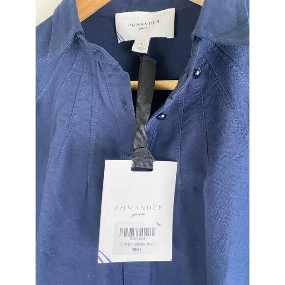 Tuckernuck Pomander Place Polly Mini Dress Navy Blue S NWT - Picture 11 of 14